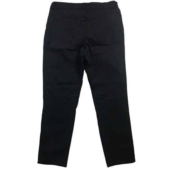 Gloria Vanderbilt Straight Womens Size 12 Black Denim High Rise Jean 32x30 - Picture 2 of 10